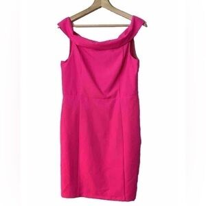 Sam Edelman Off The Shoulder Hot Pink Mini Dress NEW Sz. 10 NWT!